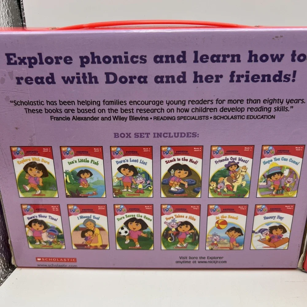 2X Dora the Explorer Phonics Boxed Sets, 23 Books- Box 1&2,  Phonics Scholastic